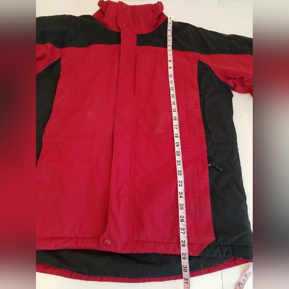 L.L.Bean Men's Ski Jacket Red Black Size Large - Picture 10 of 17
